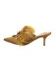 Tory Burch Satin Crystal Embellishments Mules