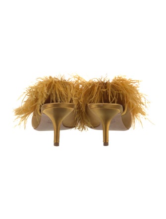 Tory Burch Satin Crystal Embellishments Mules