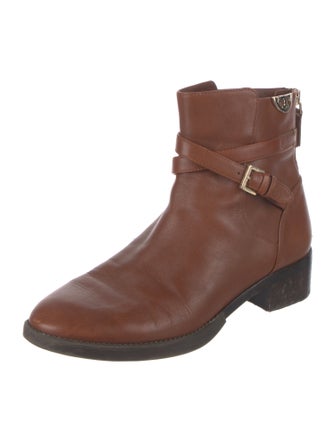 Tory Burch Leather Moto Boots