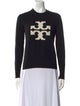 Tory Burch Graphic Print Crew Neck Sweater