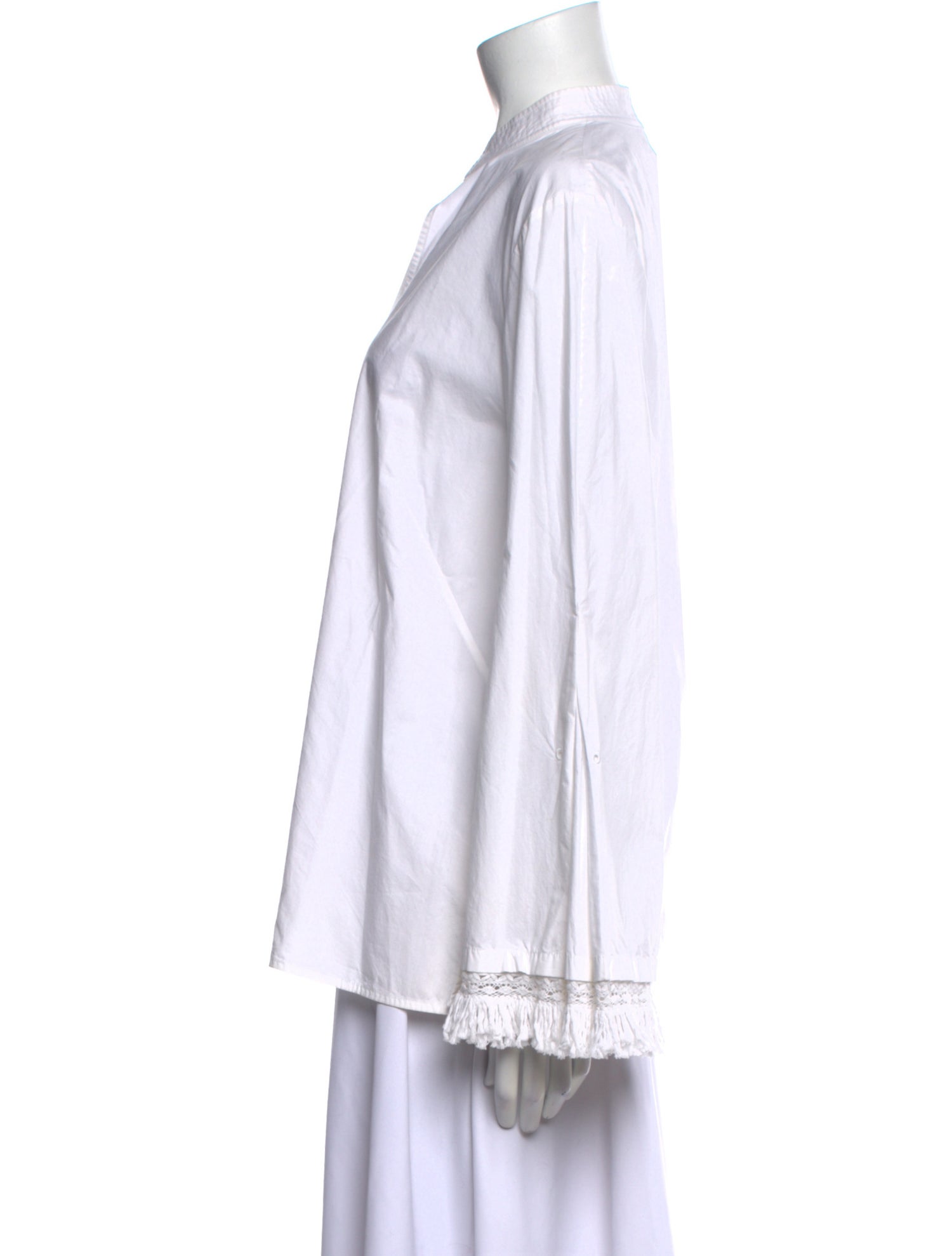 Tory Burch V-Neck Long Sleeve Top