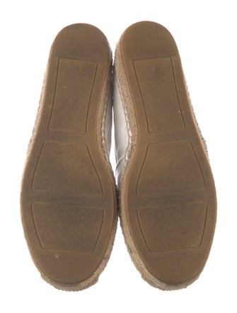 Tory Burch Leather Lasercut Accents Espadrilles