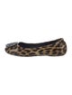 Tory Burch Patent Leather Animal Print Flats