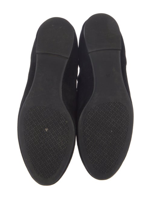 Tory Burch Suede Crystal Embellishments Flats
