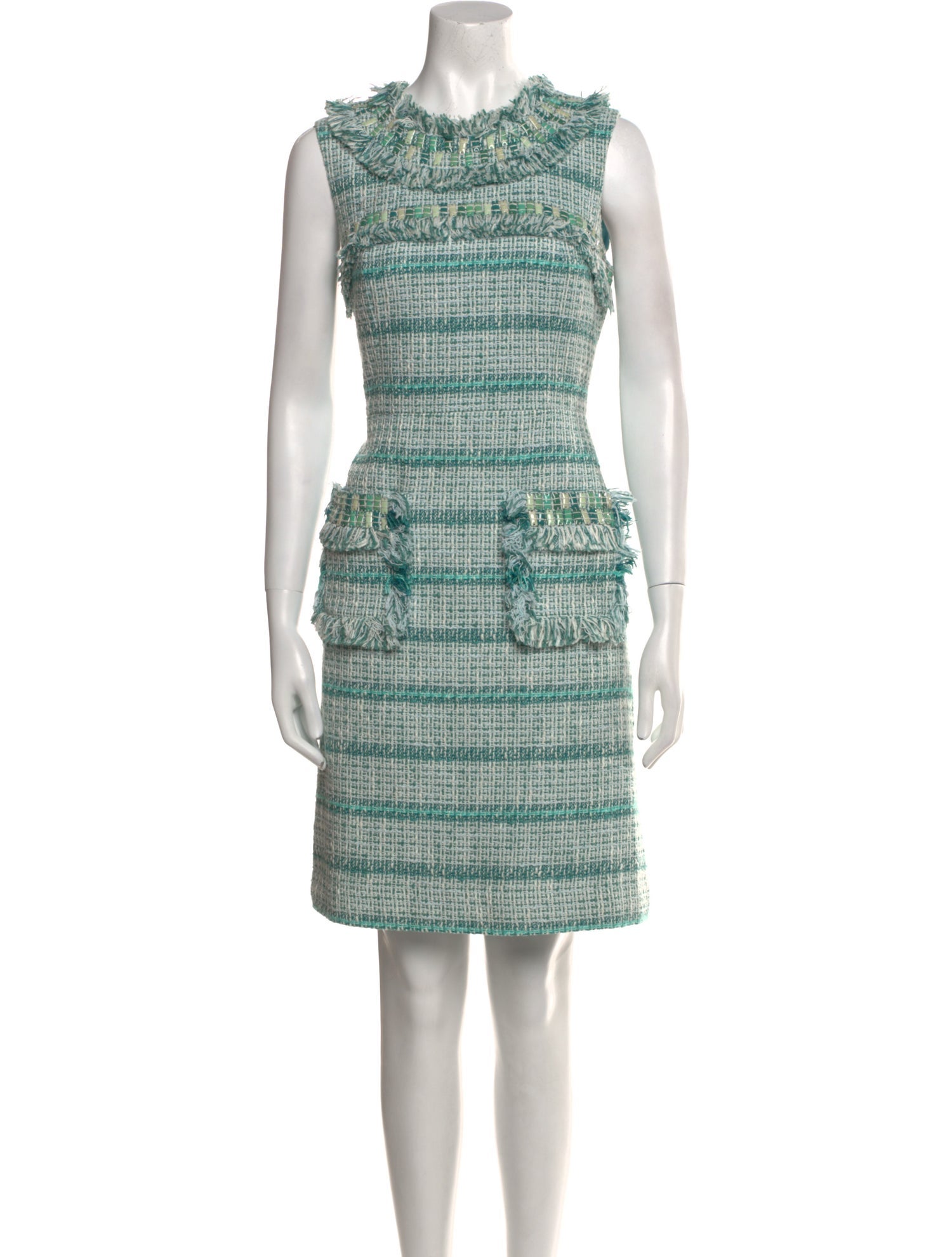 Tory Burch Tweed Pattern Knee-Length Dress