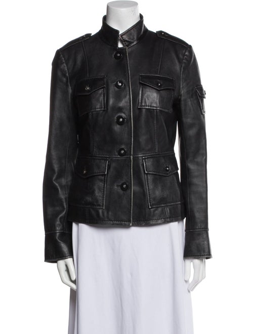 Tory Burch Leather Biker Jacket