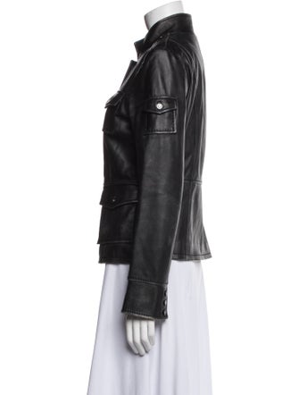 Tory Burch Leather Biker Jacket