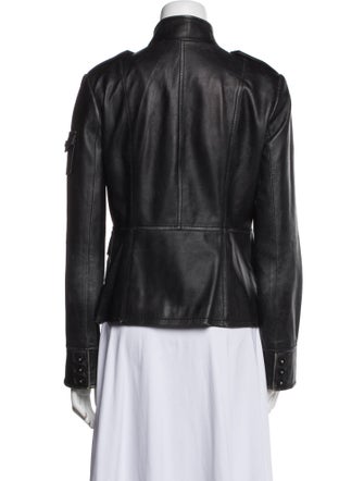 Tory Burch Leather Biker Jacket
