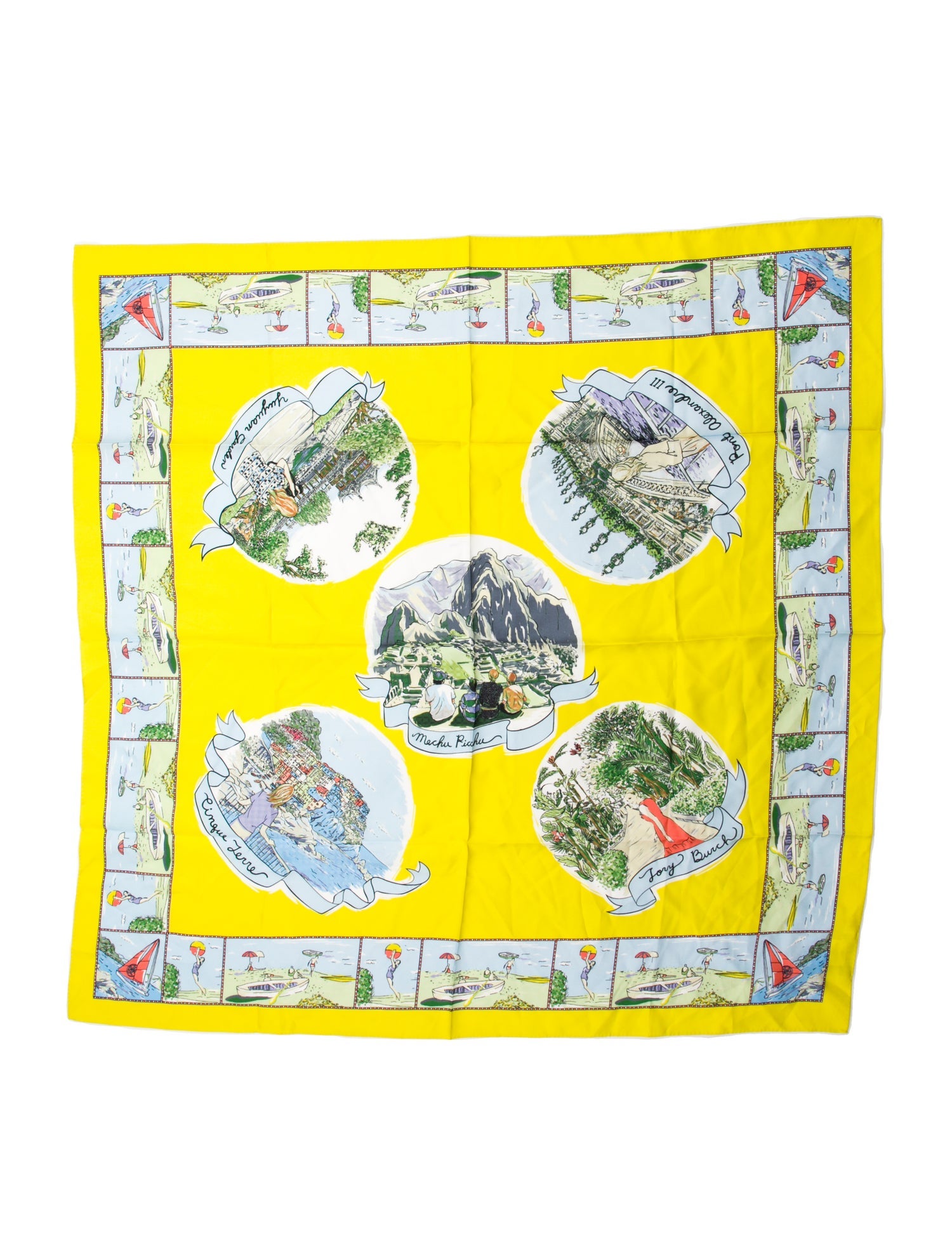 Tory Burch Silk Printed Scarf w/ Tags