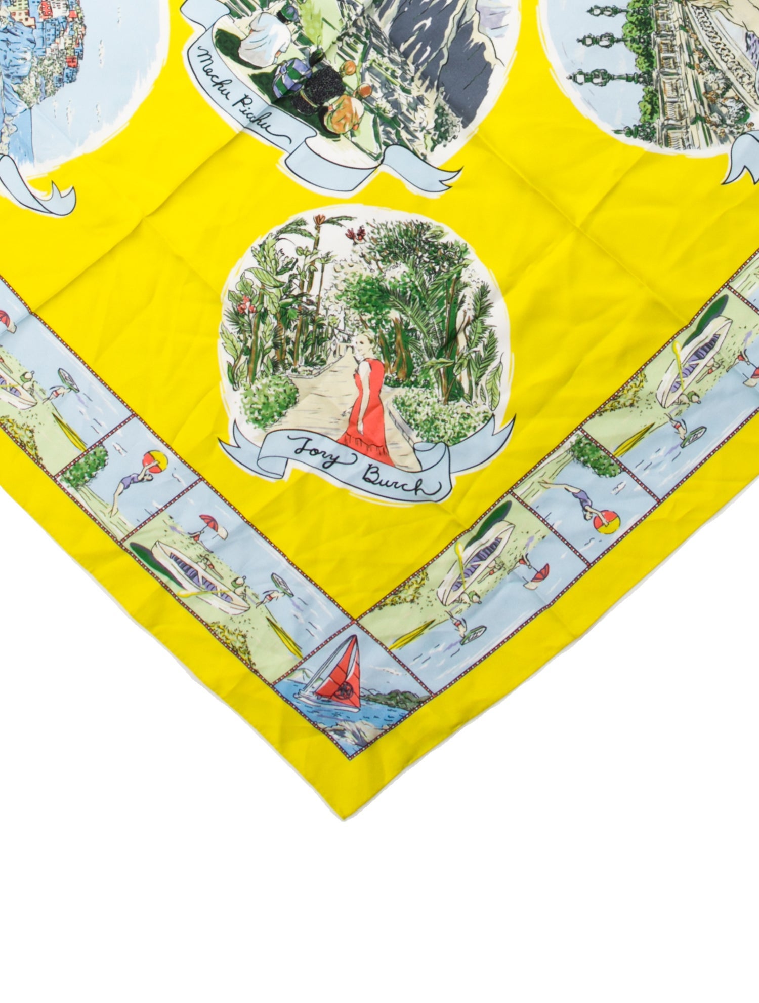 Tory Burch Silk Printed Scarf w/ Tags