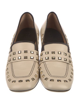 Tory Burch Leather Studded Accents Pumps