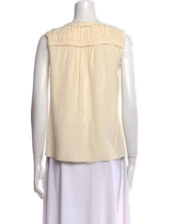 Tory Burch Crew Neck Sleeveless Top