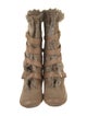 Tory Burch Suede Whipstitch Trim Boots