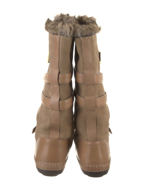 Tory Burch Suede Whipstitch Trim Boots