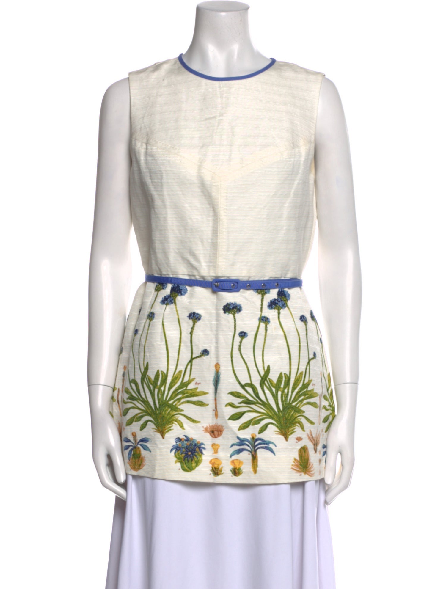 Tory Burch Printed Crew Neck Tunic