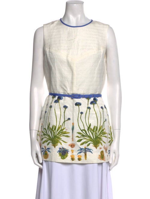 Tory Burch Printed Crew Neck Tunic