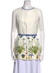 Tory Burch Printed Crew Neck Tunic