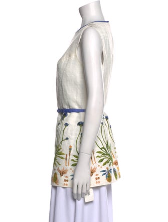 Tory Burch Printed Crew Neck Tunic