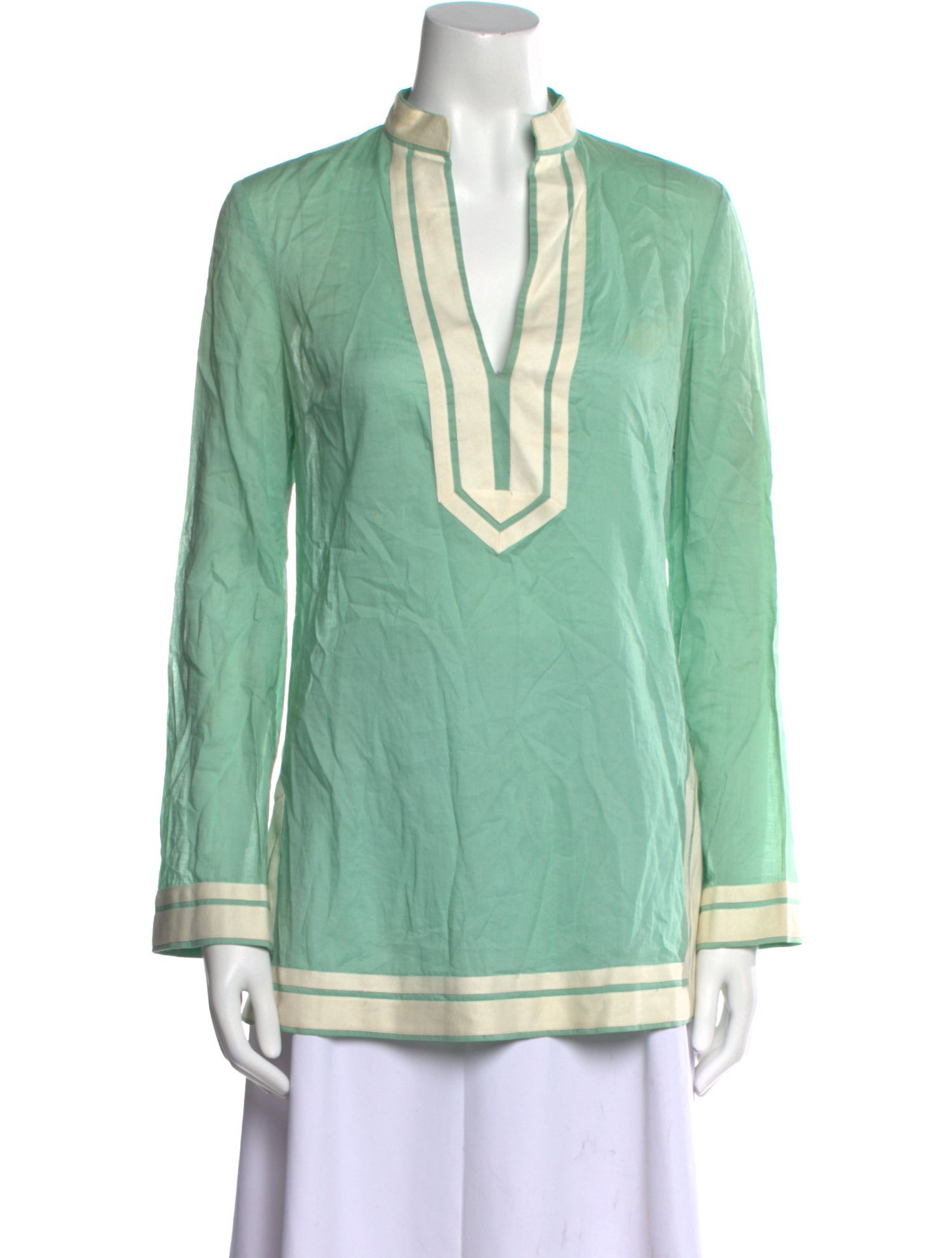 Tory Burch V-Neck Long Sleeve Tunic