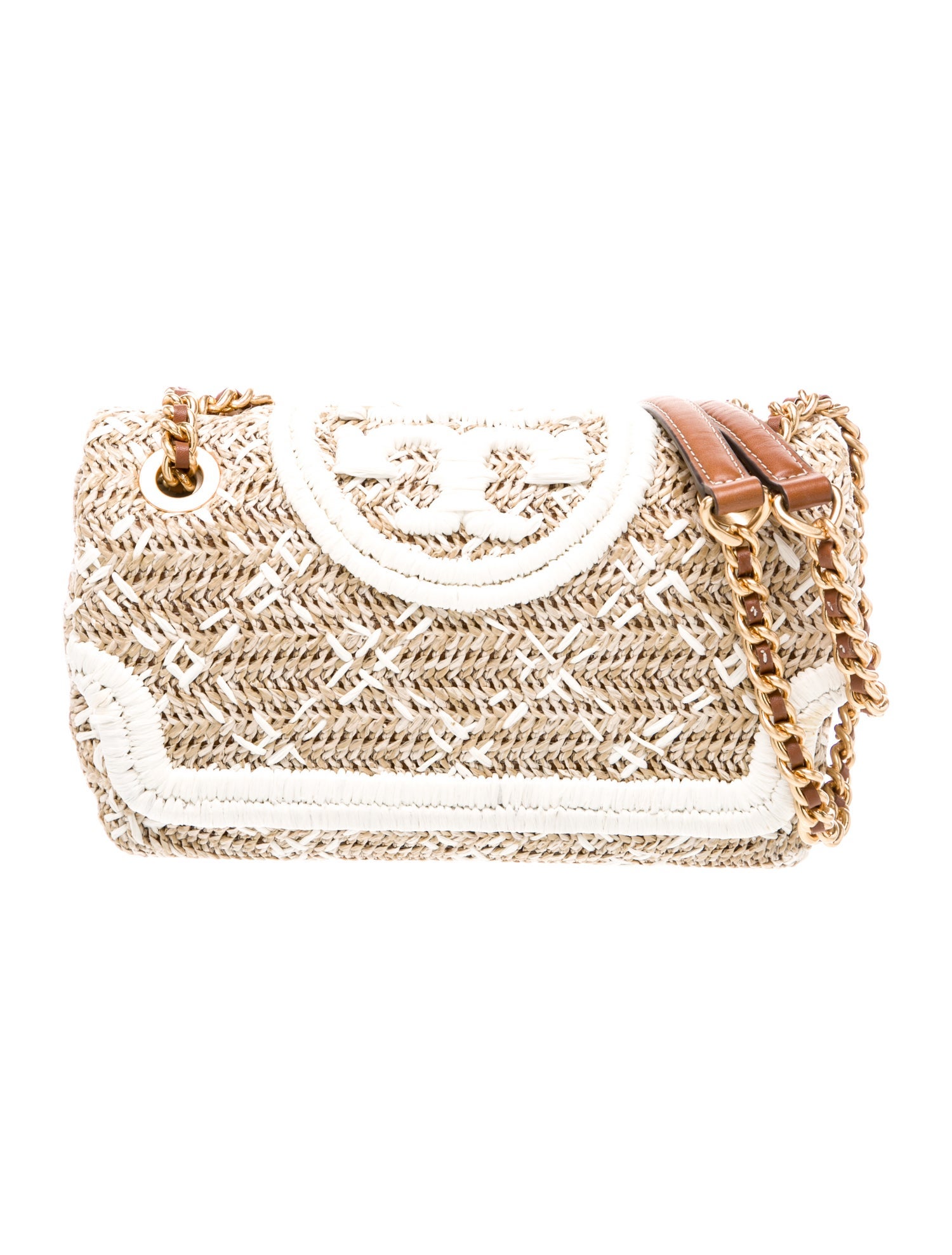 Tory Burch Straw Crossbody Bag