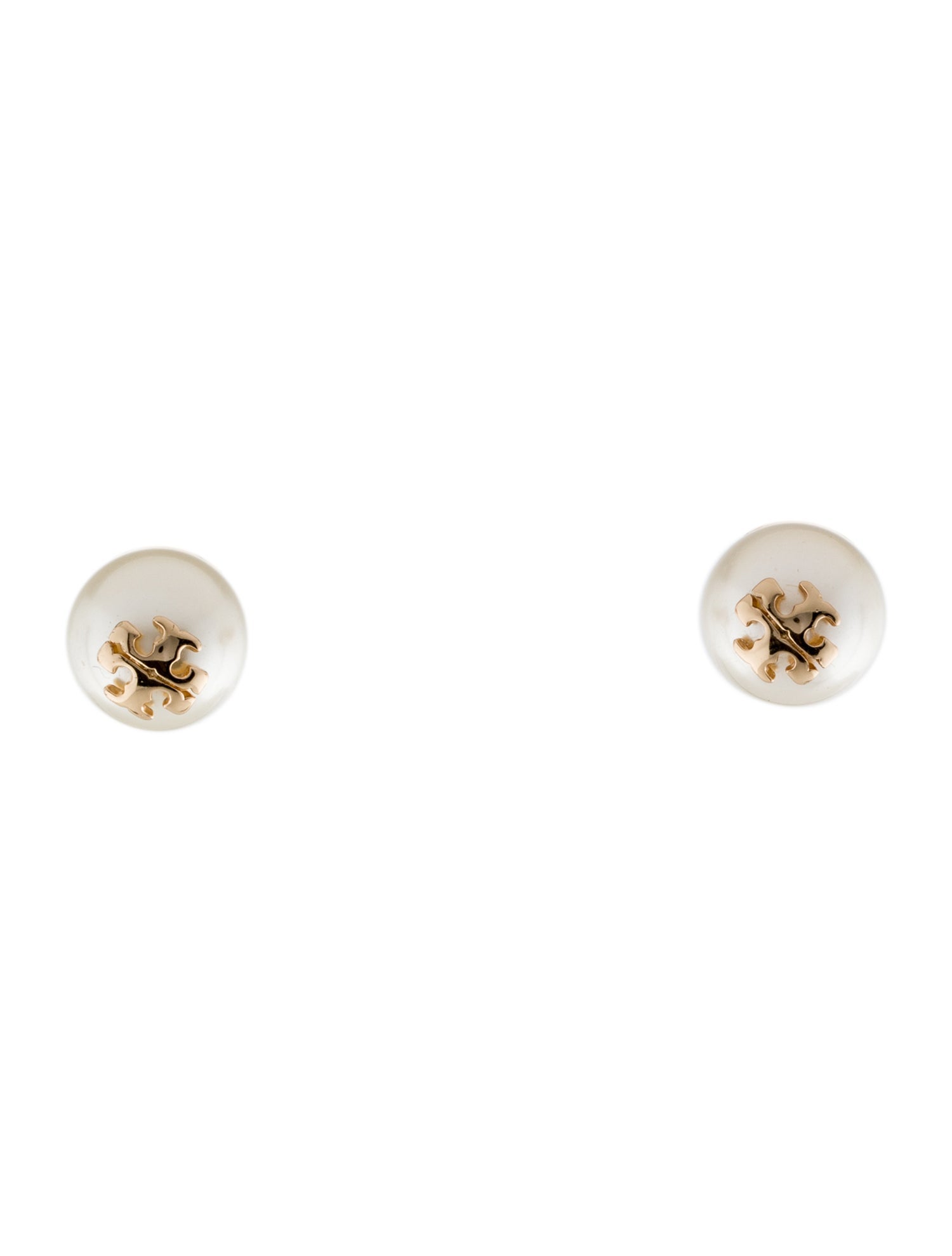 Tory Burch Faux Pearl Kira Stud Earrings