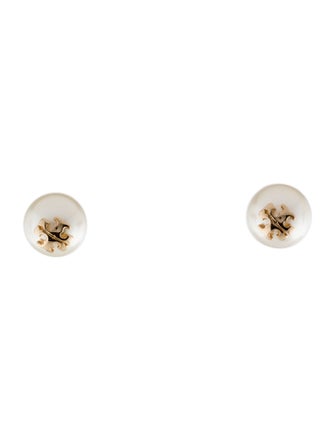 Tory Burch Faux Pearl Kira Stud Earrings