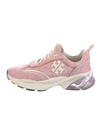 Tory Burch Tweed Graphic Print Athletic Sneakers
