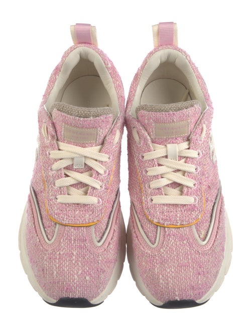 Tory Burch Tweed Graphic Print Athletic Sneakers