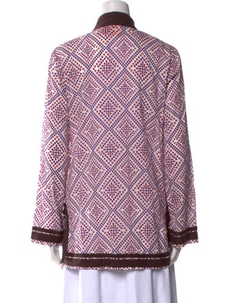 Tory Burch Printed V-Neck Tunic