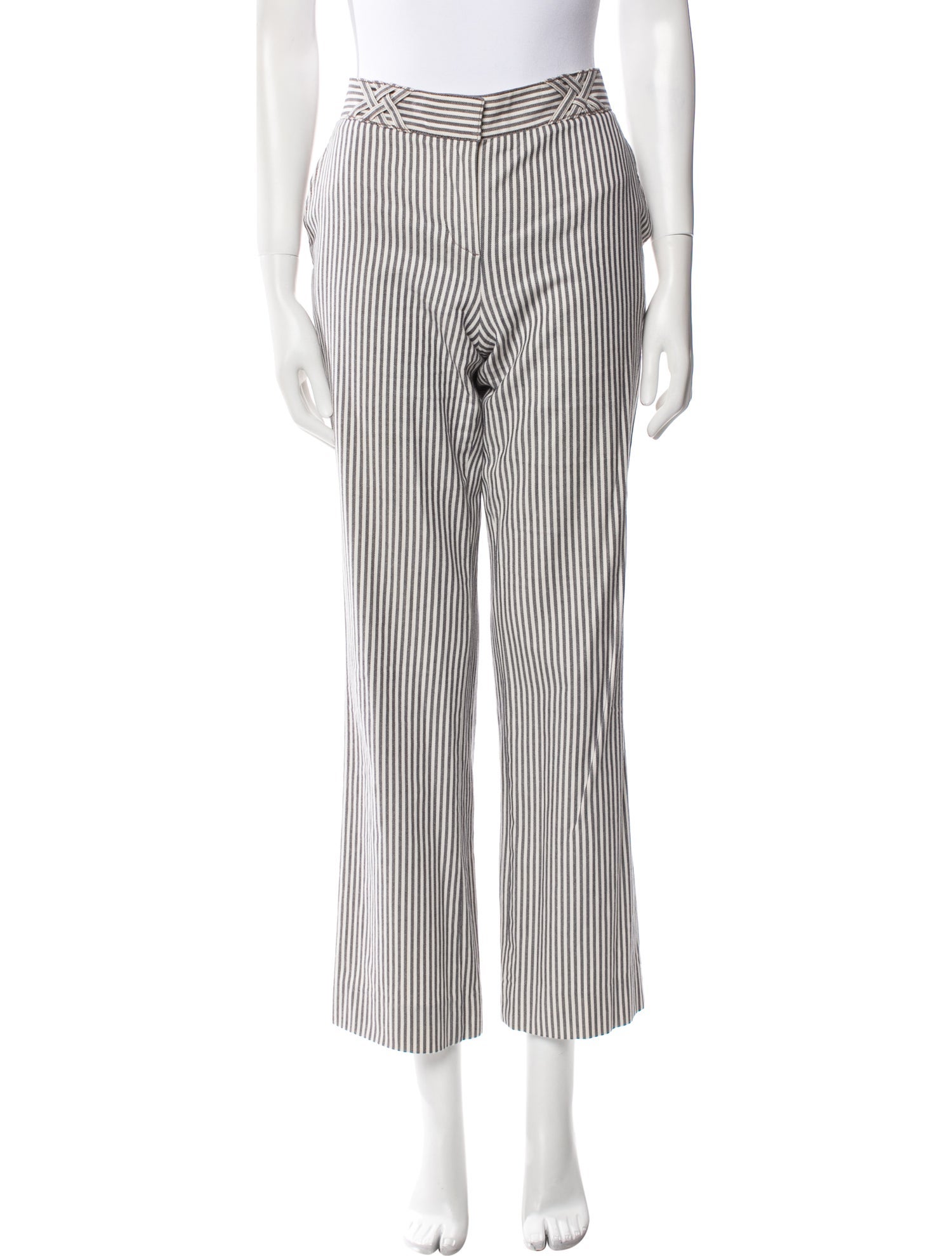 Tory Burch Striped Wide Leg Pants