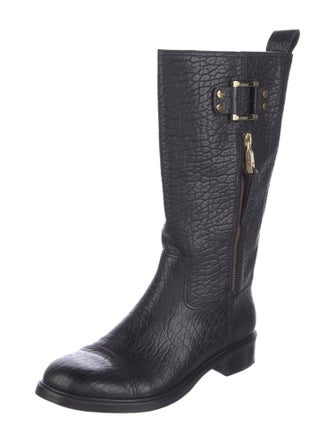 Tory Burch Leather Moto Boots