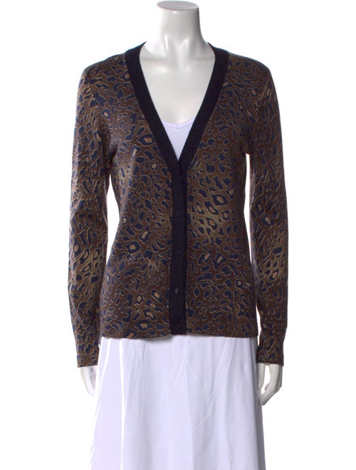 Tory Burch Merino Wool Animal Print Sweater
