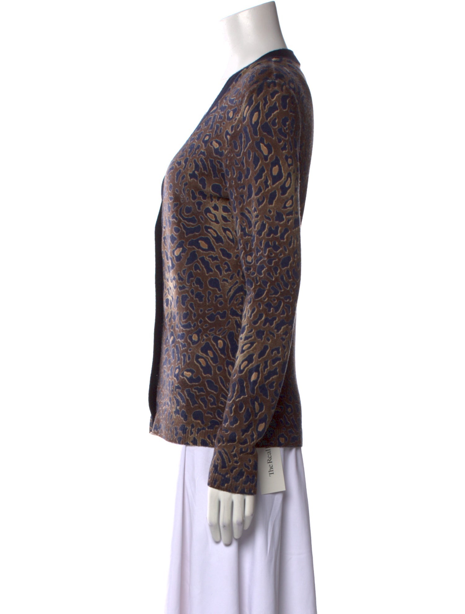 Tory Burch Merino Wool Animal Print Sweater