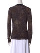Tory Burch Merino Wool Animal Print Sweater