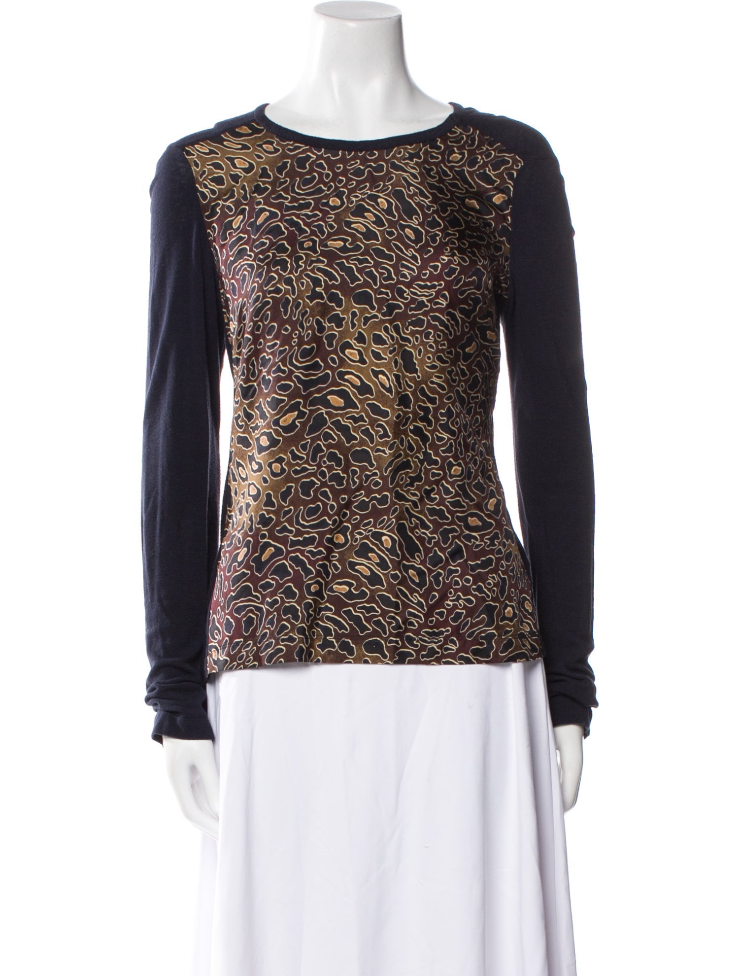 Tory Burch Silk Printed Sweater