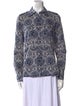 Tory Burch Printed Long Sleeve Blouse
