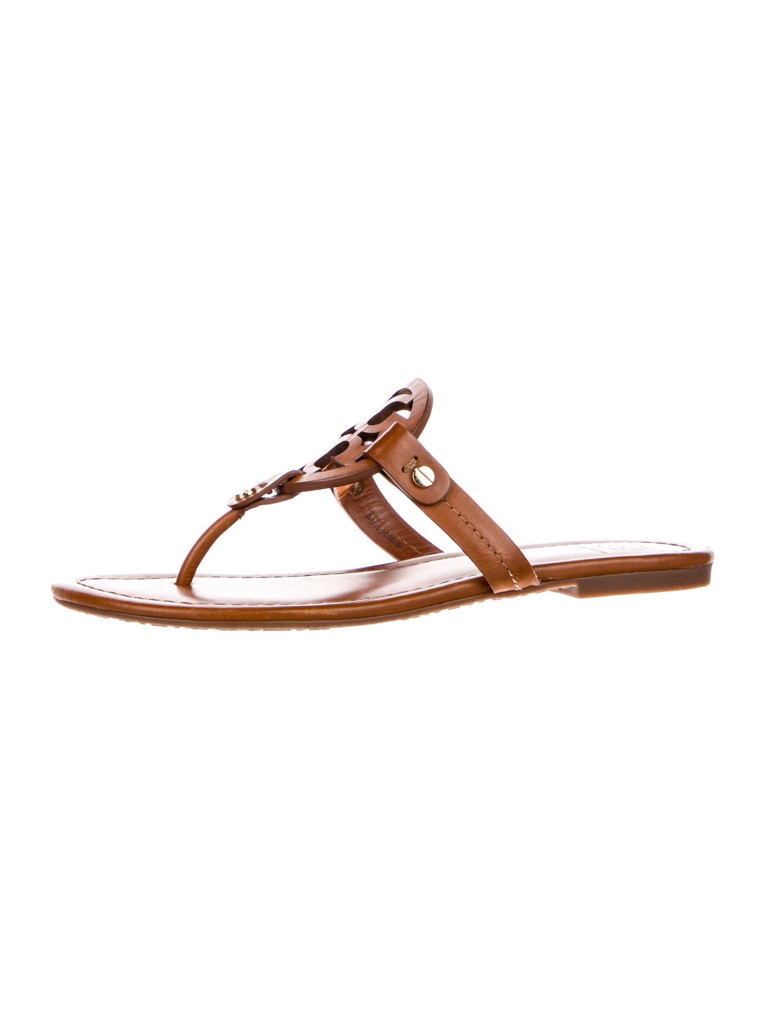 Tory Burch Leather T-Strap Sandals
