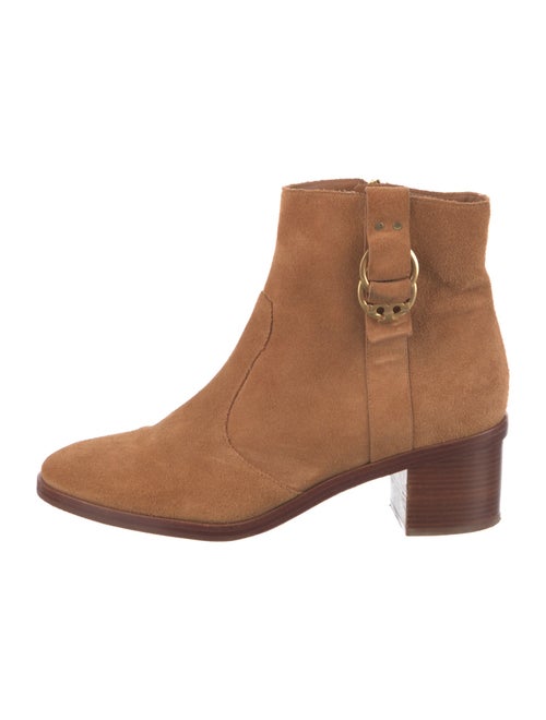 Tory Burch Suede Moto Boots