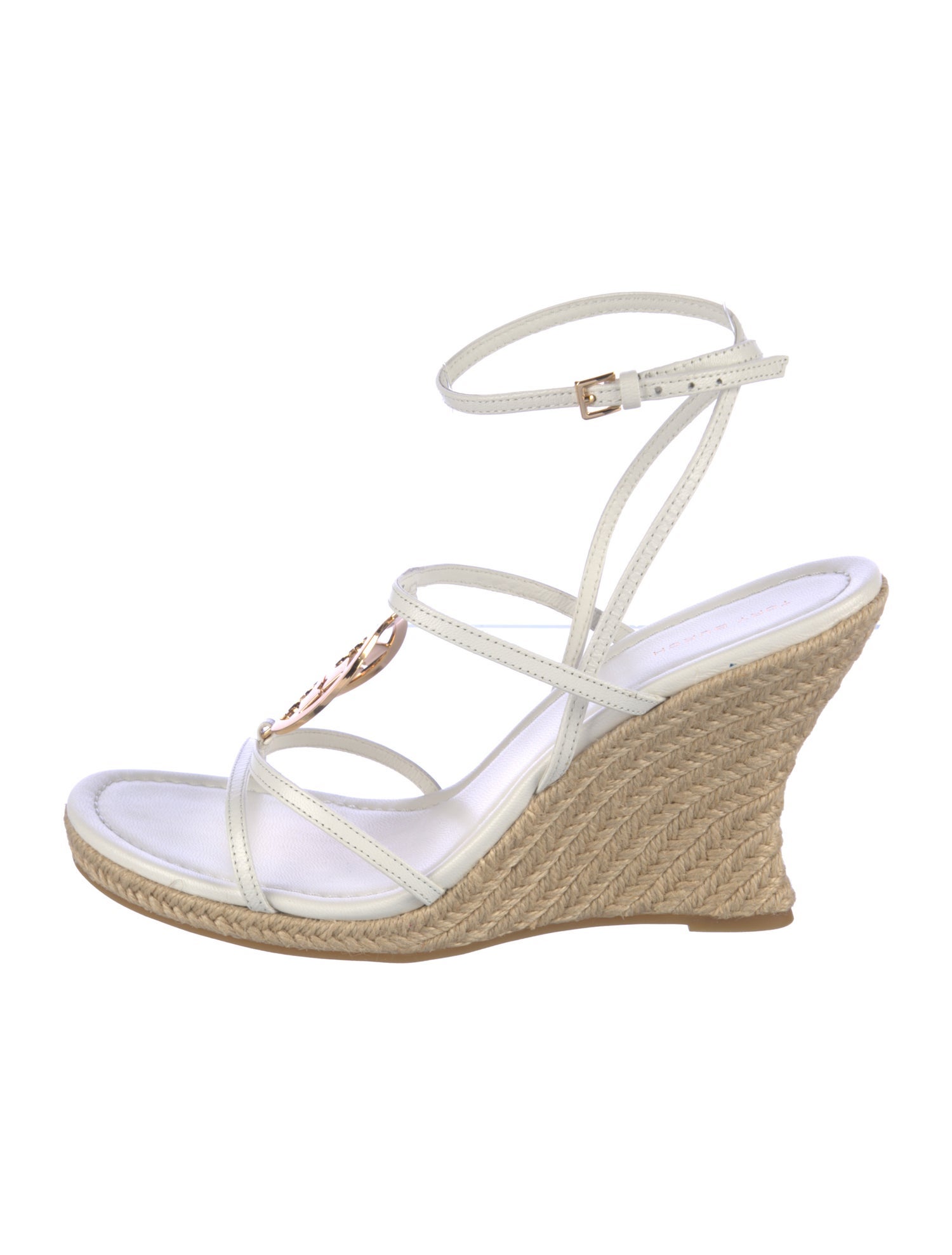 Tory Burch Leather Colorblock Pattern Espadrilles