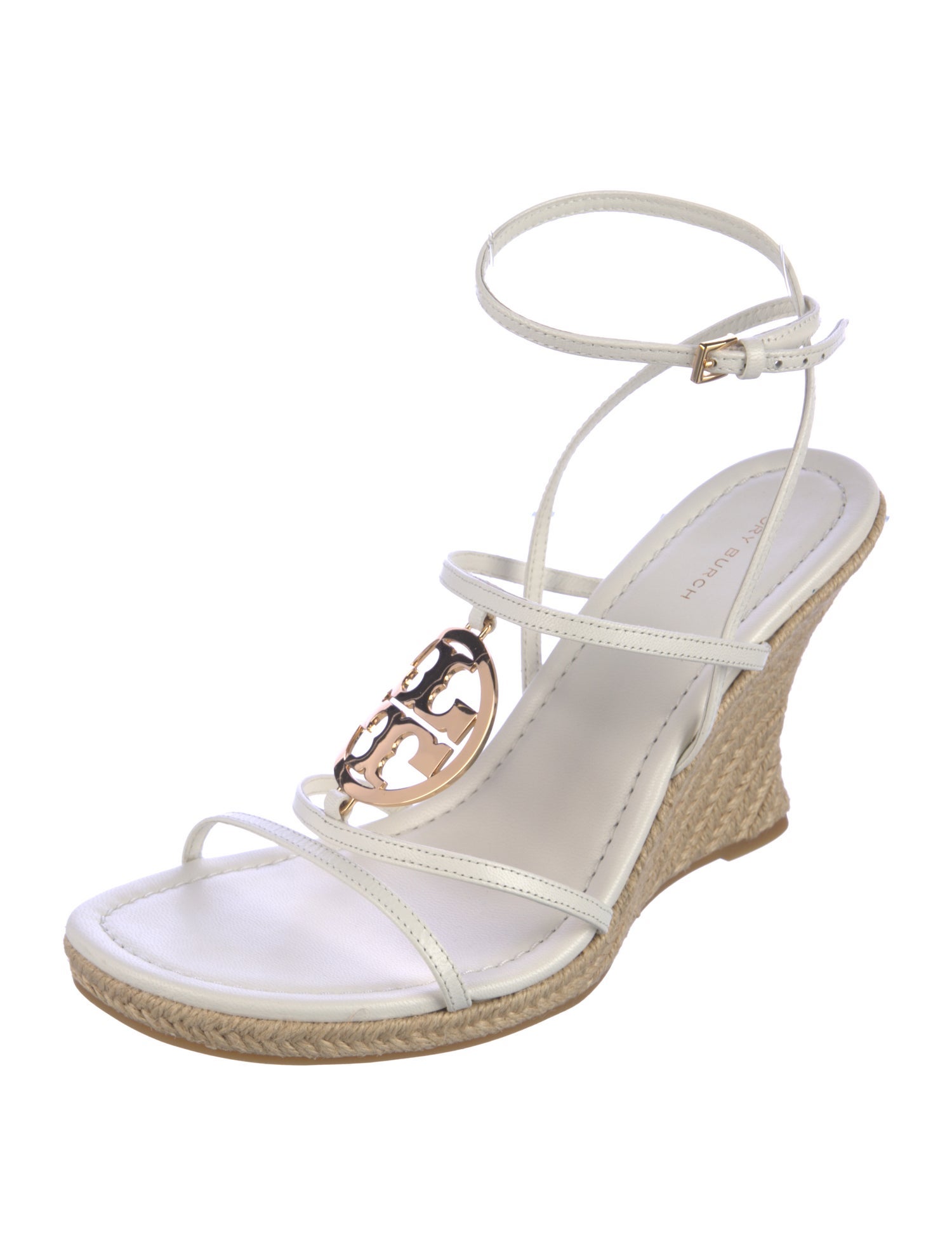 Tory Burch Leather Colorblock Pattern Espadrilles