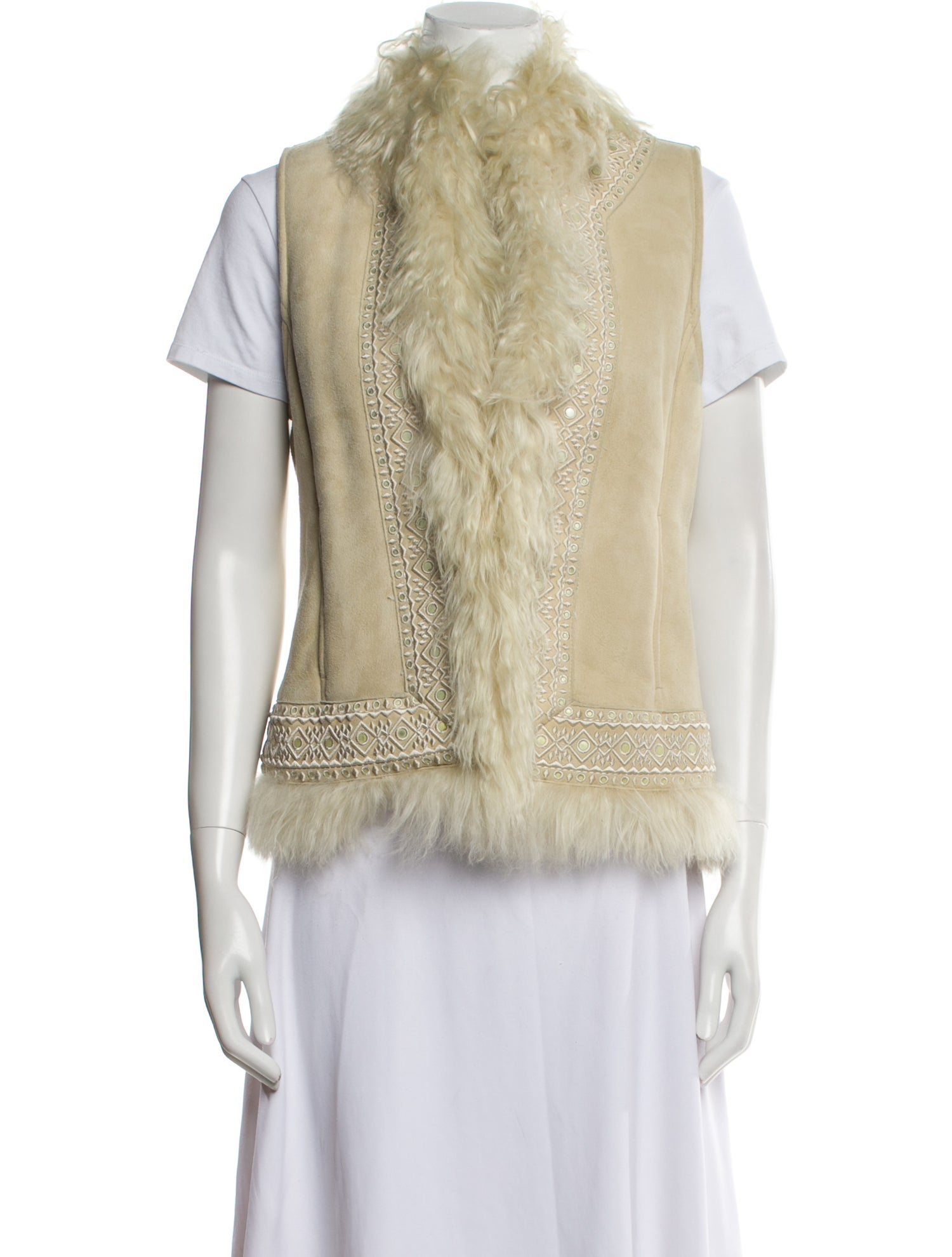 Tory Burch Leather Printed Vest