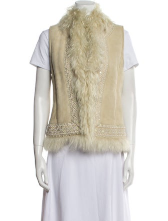 Tory Burch Leather Printed Vest