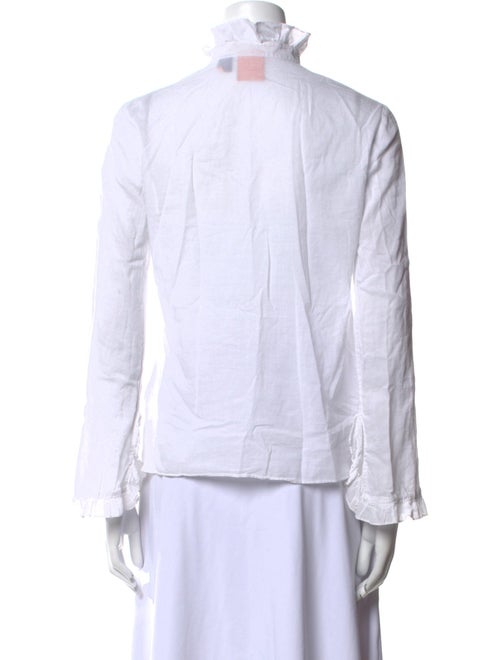 Tory Burch Mock Neck Long Sleeve Blouse