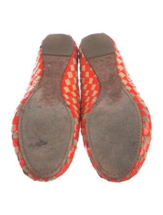 Tory Burch Patent Leather Printed Ballet Flats