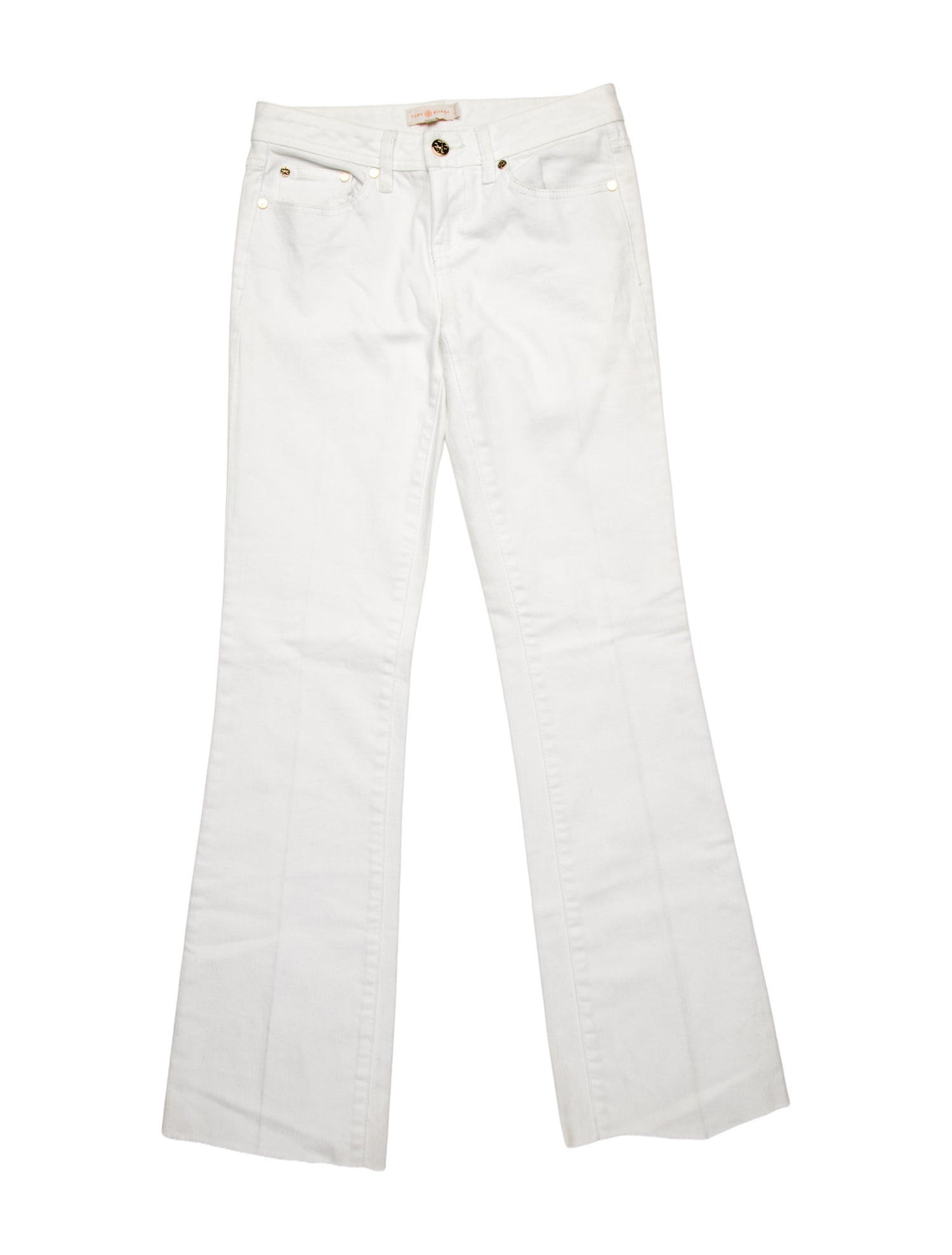 Tory Burch Low-Rise Wide Leg Jeans