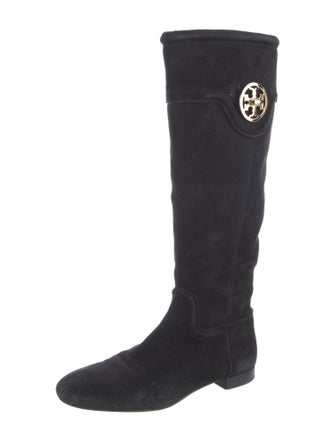 Tory Burch Suede Riding Boots