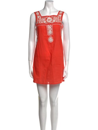 Tory Burch Square Neckline Sleeveless Tunic