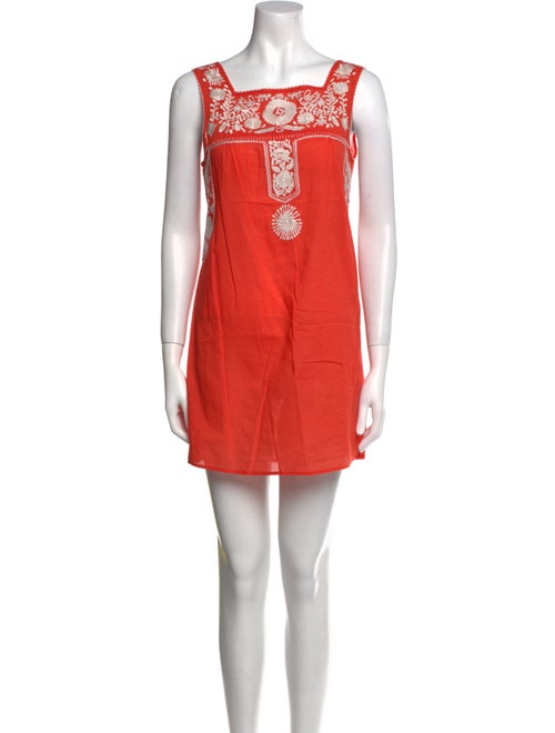 Tory Burch Square Neckline Sleeveless Tunic