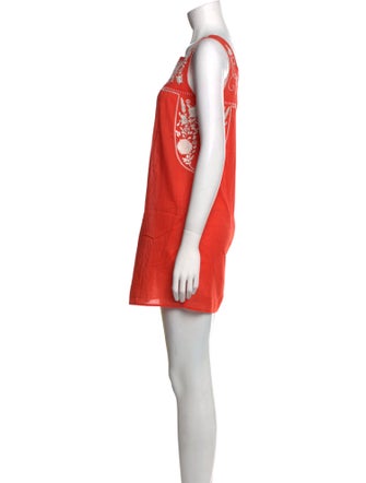 Tory Burch Square Neckline Sleeveless Tunic