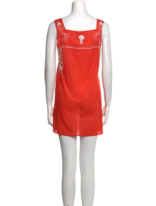 Tory Burch Square Neckline Sleeveless Tunic